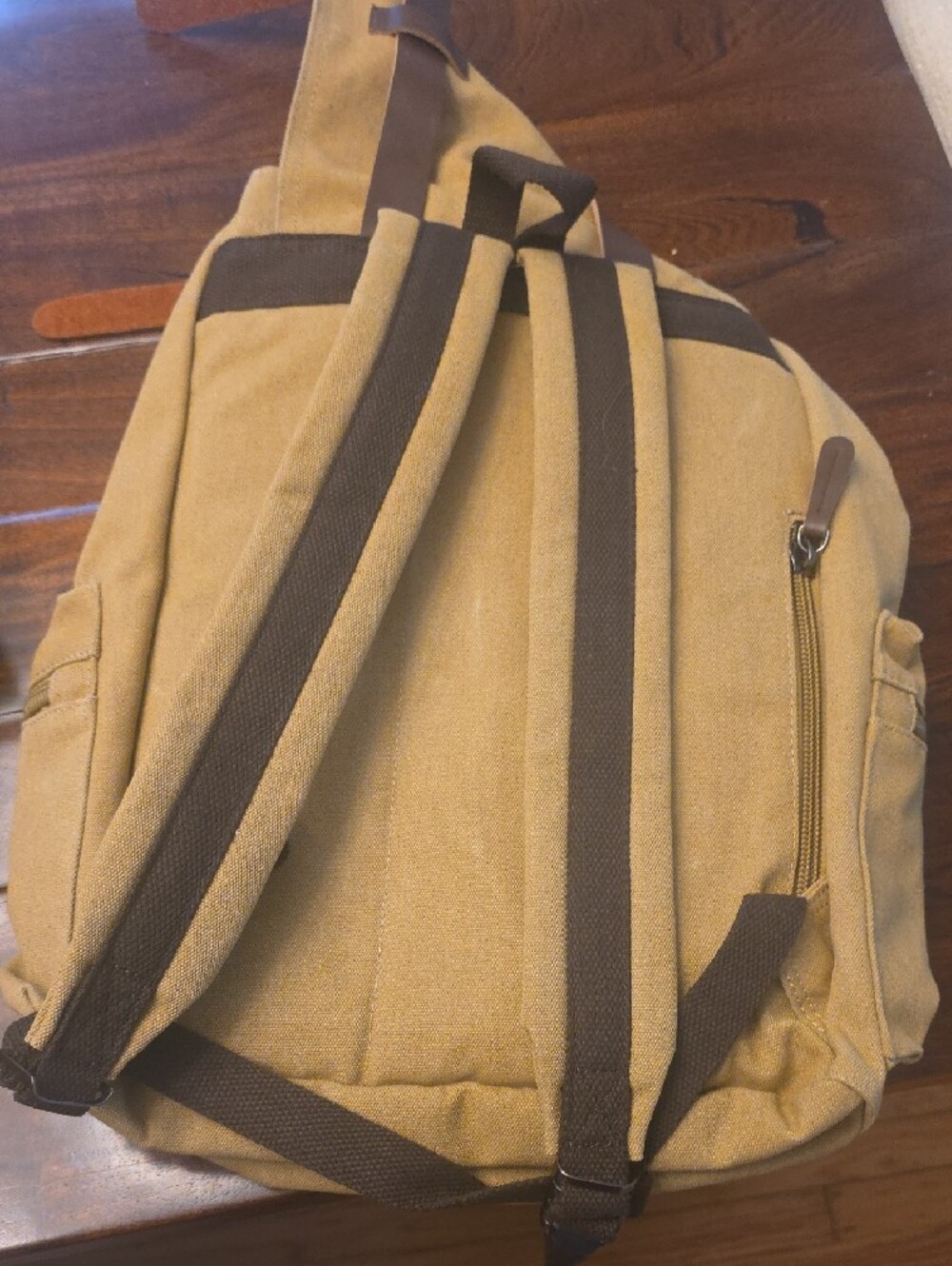 Brown New Neat Canvas Bag - Picture 2 of 3